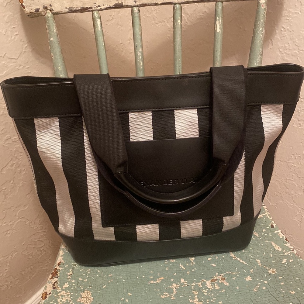 Alexander Wang Primal Tote black gray, medium, perfect condition canvas leather